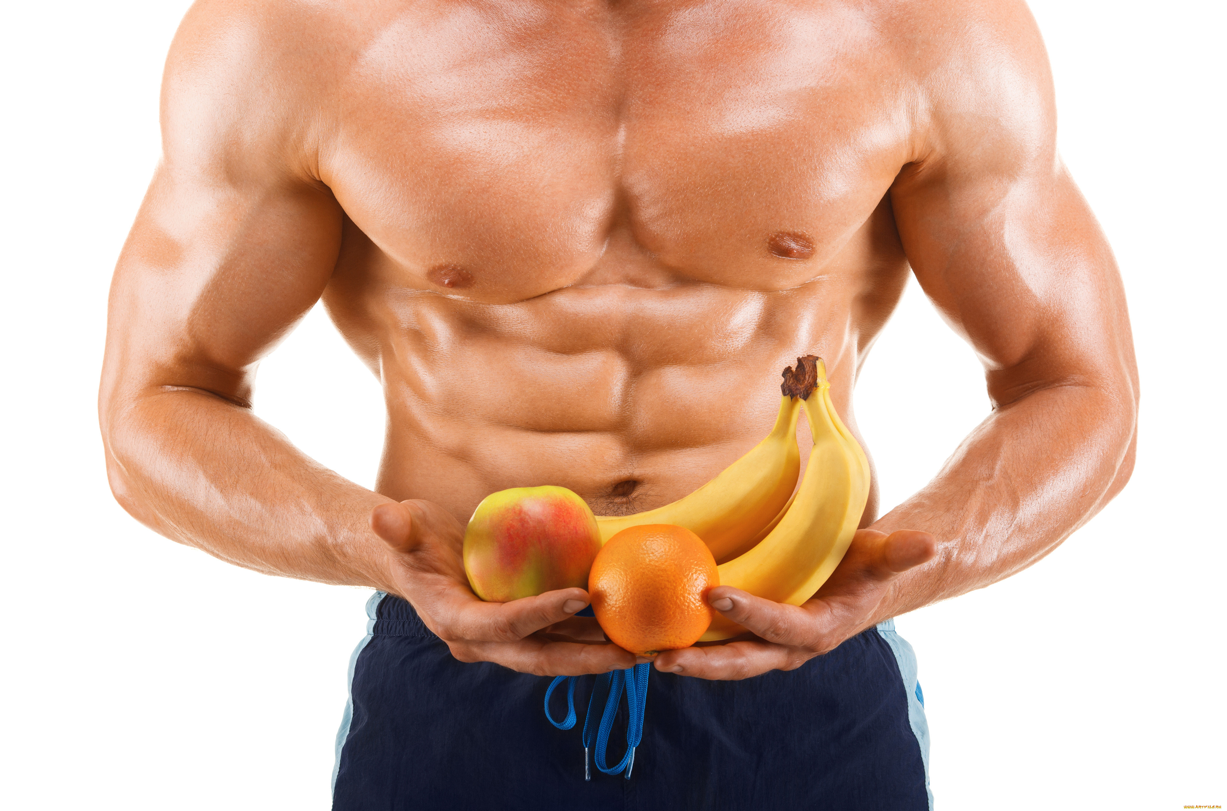 , - unsort, bodybuilder, eating, fruits